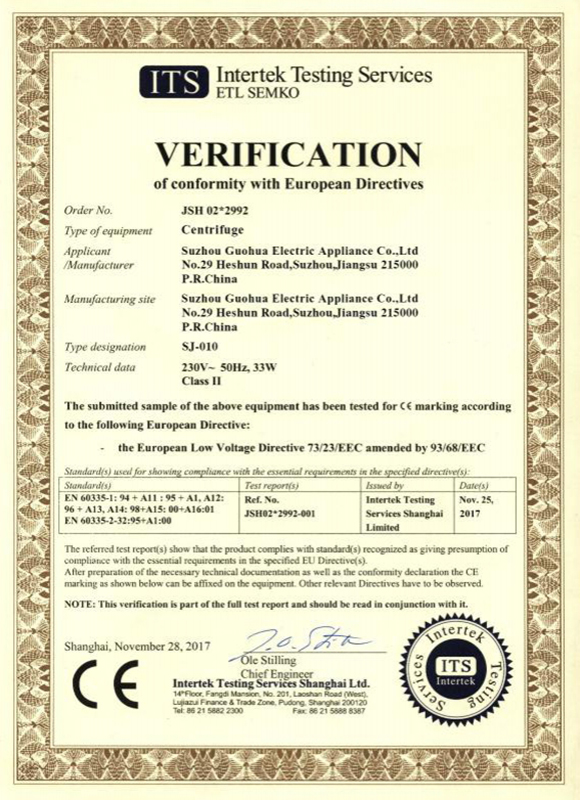 Certificates