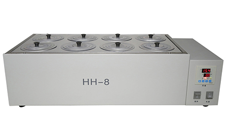 Eight chamber thermostatic water bath (two rows)